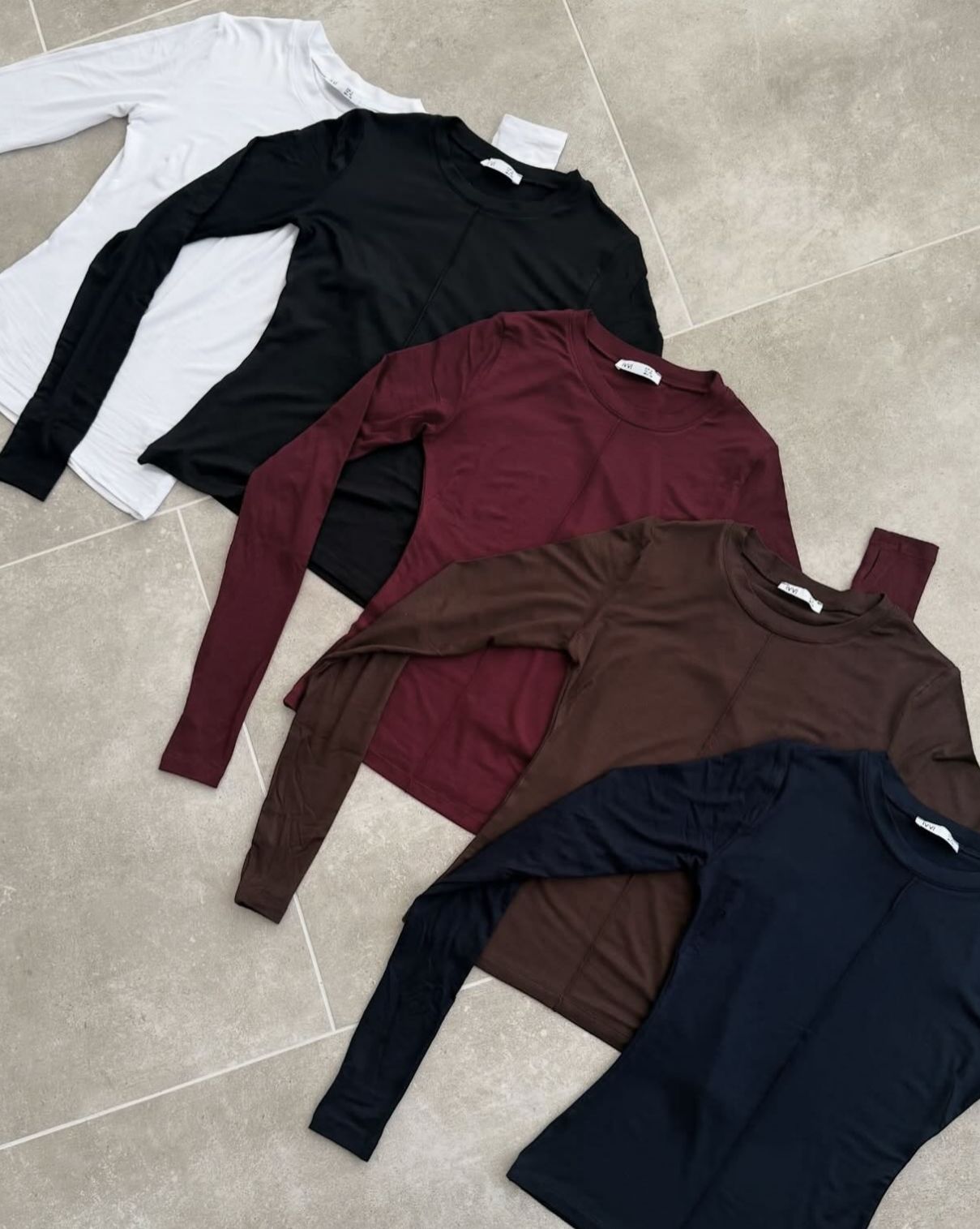 5 T-shirt manches longue