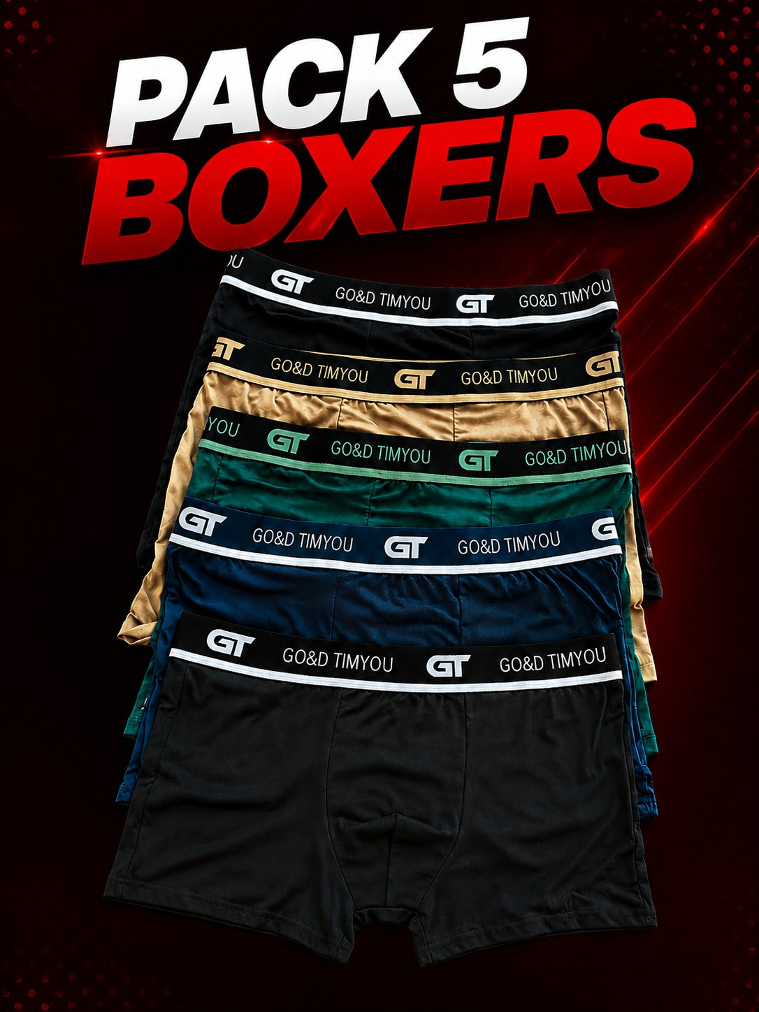 Pack 5 boxers