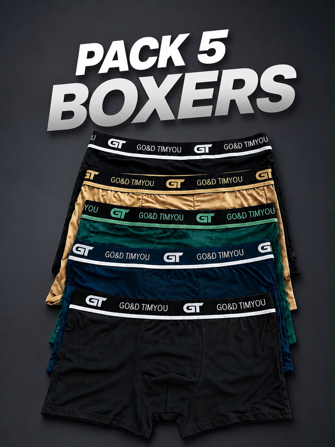 Pack 5 boxers